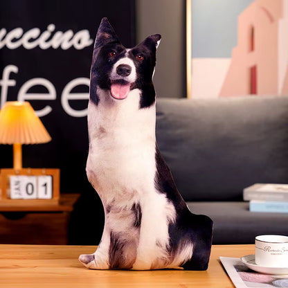 3D Simulation Dog Plush Toys Stuffed Pillow Lifelike Shiba Inu Corgi Bulldog Sofa Bedroom Cushion Home Decor Boys Birthday Gifts