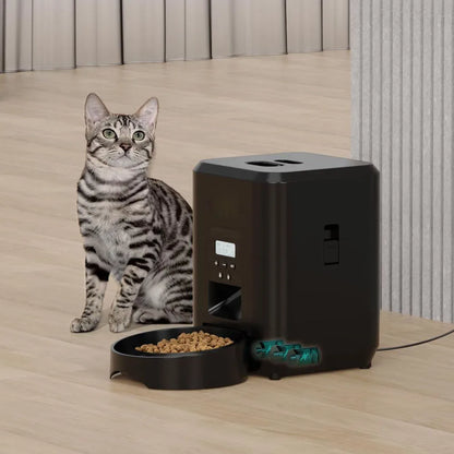 Smart WiFi Automatic Cat Feeder – Timed Food Dispenser for Healthy, Stress-Free Feeding