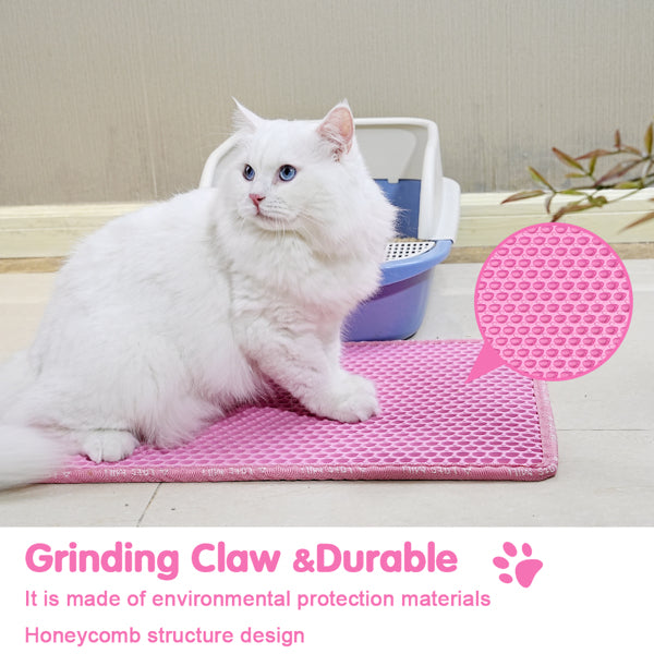 Double Layer Rice Shaped Cat Litter Pad