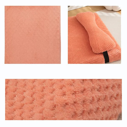 Winter Warm Calming Dog Bed – Ultra Soft Plush Haven for Deep, Cozy Sleep