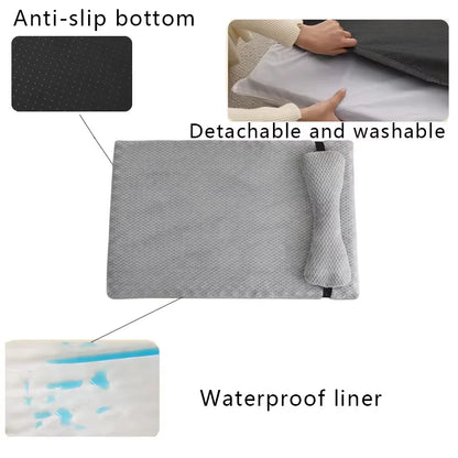 Winter Warm Calming Dog Bed – Ultra Soft Plush Haven for Deep, Cozy Sleep