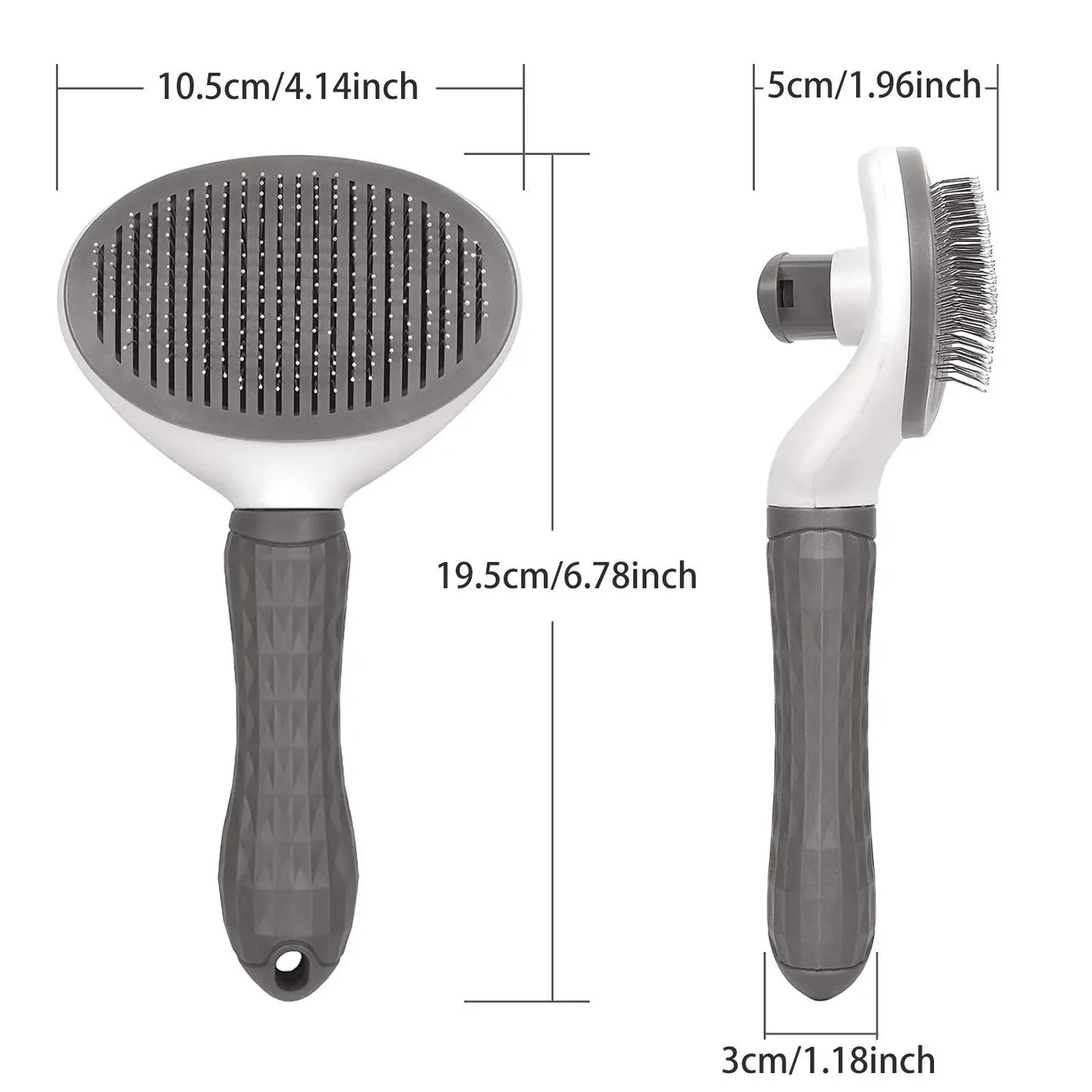 Self-Cleaning Pet Grooming Brush – Gentle Hair Remover for Healthy Coats in Dogs & Cats