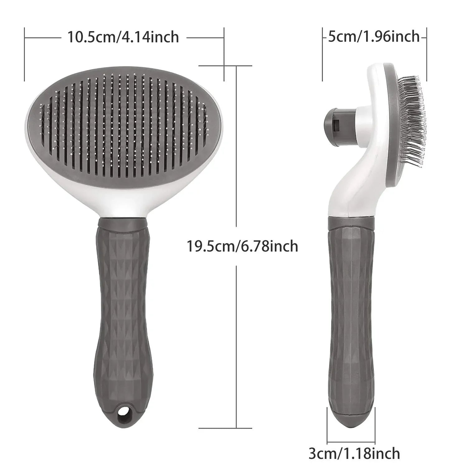 Self-Cleaning Pet Grooming Brush – Gentle Hair Remover for Healthy Coats in Dogs & Cats