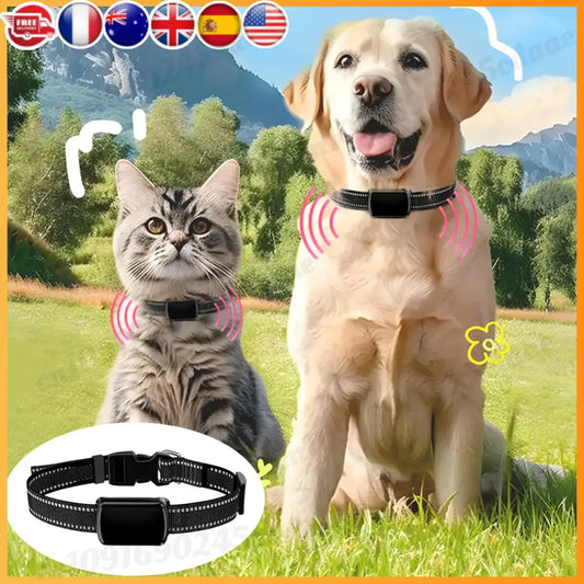 Pet GPS Tracker with Adjustable Collar Smart Pet Locator Cat Tracker for Dogs and Cats
