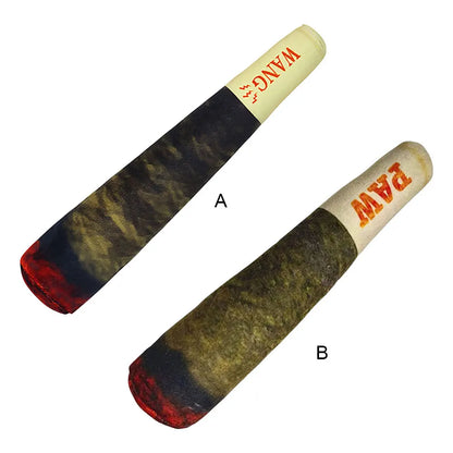 Healthy & Funny Dog Cigar Plush Toy – Soft Squeaky Chew Toy for Dental Care and Stress Relief