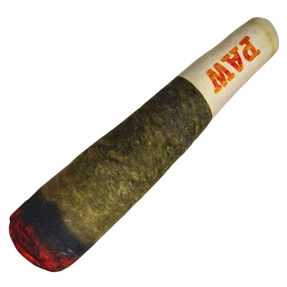 Healthy & Funny Dog Cigar Plush Toy – Soft Squeaky Chew Toy for Dental Care and Stress Relief