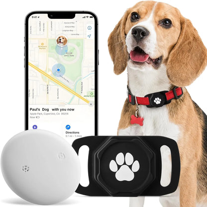 Tractive GPS Dog Tracker - GPS Tracker for Dogs,Dog Tracker,Gps Dog Collar, No Monthly Fee, Compatible with Apple (Ios Only),Anti-Lost Tracking Device for Pets, Luggage, Bag Straps,Black