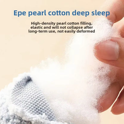 Pet Pillow for Cats and Dogs Soft Plush Thick Filling Cervical Support Hypoallergenic Washable Cover Deep Sleep U-Shaped Cat And