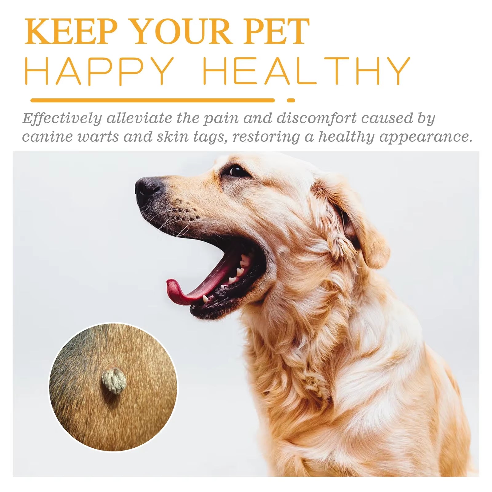 Dog Wart Remover Cream anti Moles Painless Stain Spot Papillomas Removal Wipe off Tags Non-Irritating Cat Pet Skin Tag Treatment